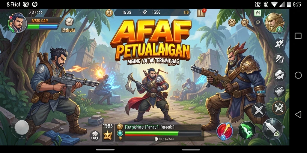 Tampilan gameplay AFAF dengan petualangan menantang yang seru.