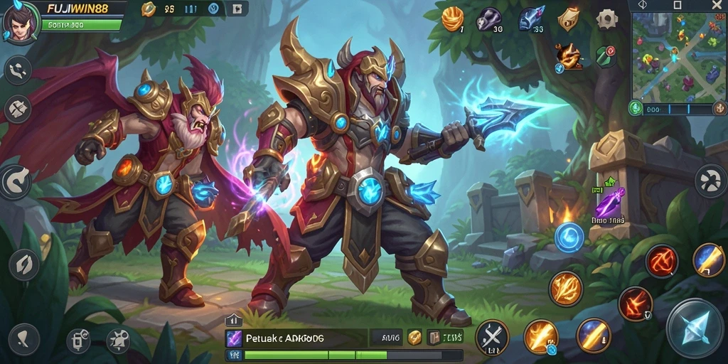 Screenshot gameplay FUJIWIN88 menampilkan aksi seru dalam pertempuran ARPG.
