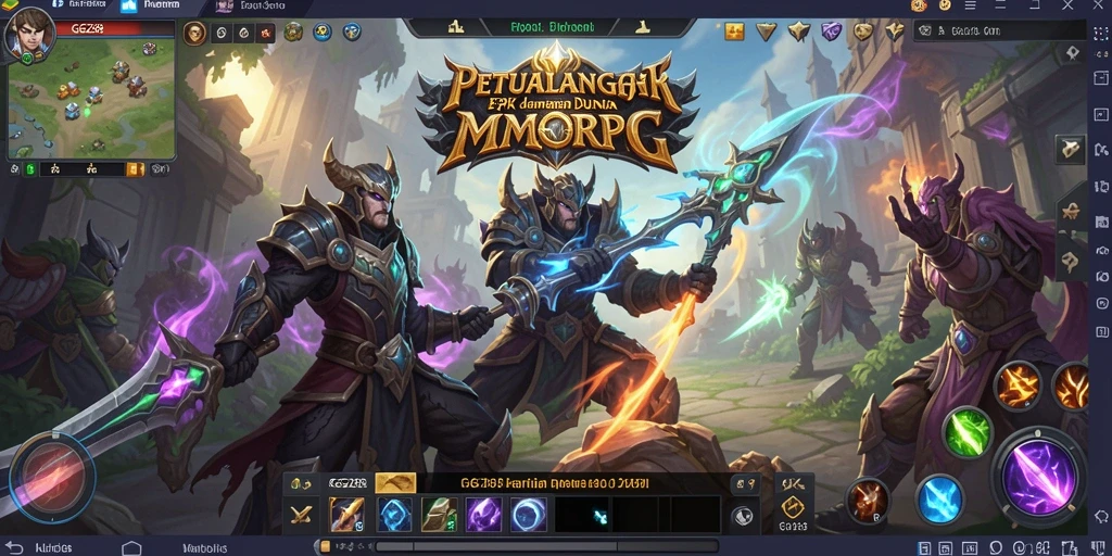 Screenshot gameplay GG288 menampilkan petualangan seru dalam dunia MMORPG.