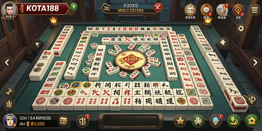 Tampilan gameplay Mahjong yang menarik dari KOTA188.