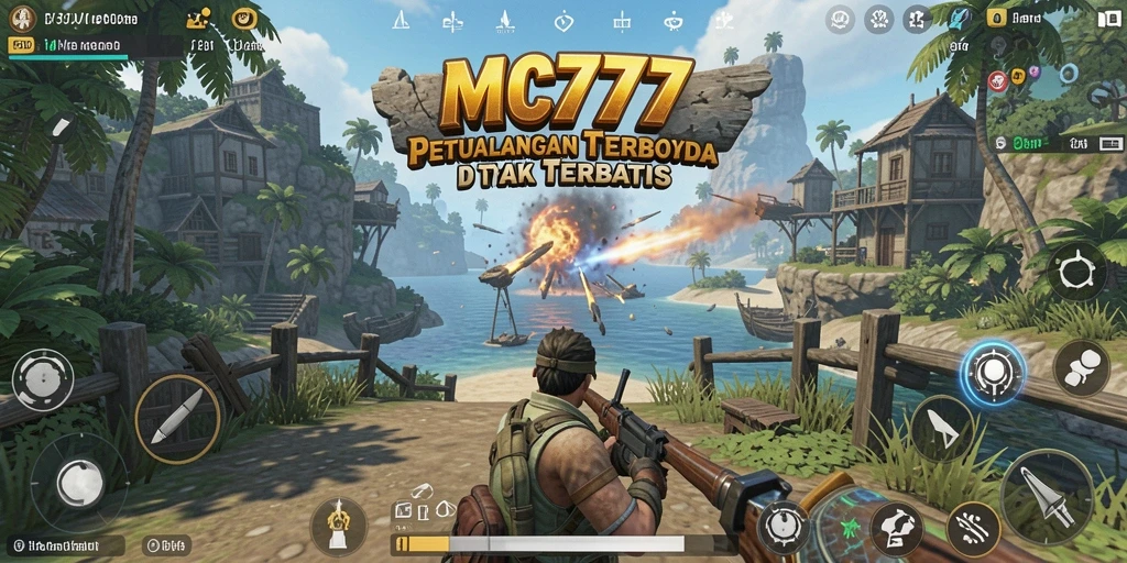 Tangkapan layar MC777 menampilkan aksi mendebarkan dalam dunia terbuka.