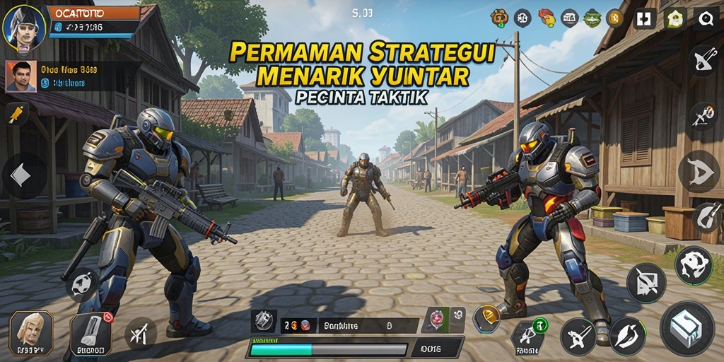 Tampilan gameplay OCATOTO yang menantang dan strategis.