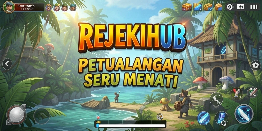 Tampilan gameplay seru dalam dunia petualangan REJEKIHUB.