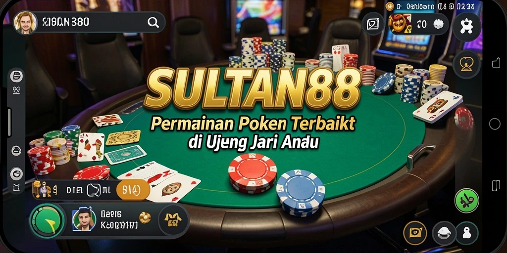 Tampilan gameplay SULTAN88 menampilkan aksi seru permainan Poker.